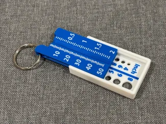 The SnapGauge - Pocket Screw Finder Keychain