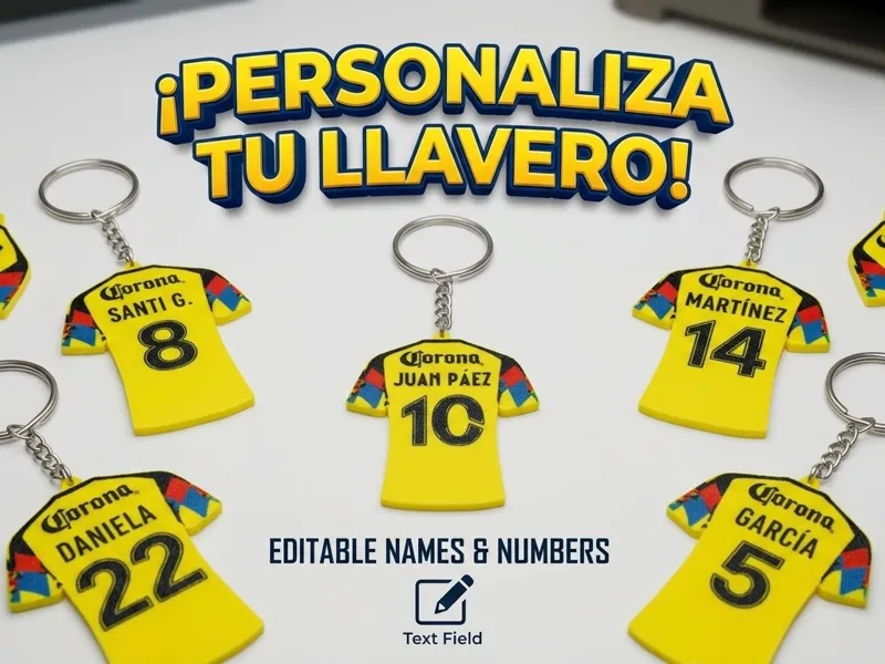 Llavero Jersey América Customizable