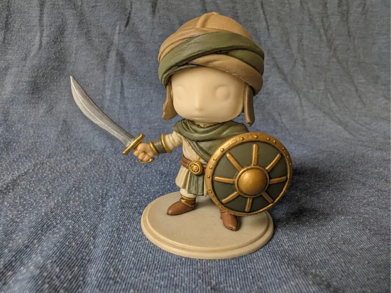 Chibi Saracen Warrior - 7cm Decorative Miniature