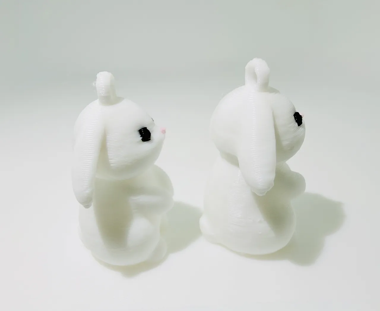 Cute Easter Bunny Earrings 3MF - Kawaii view 4