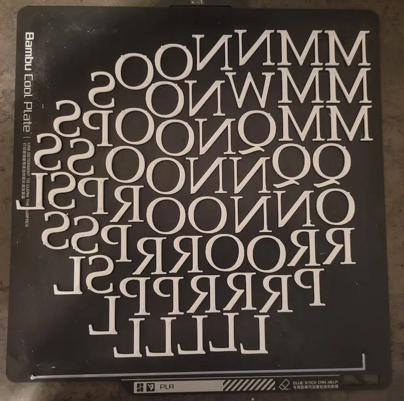 Letterboard Letters 25mm (~1")