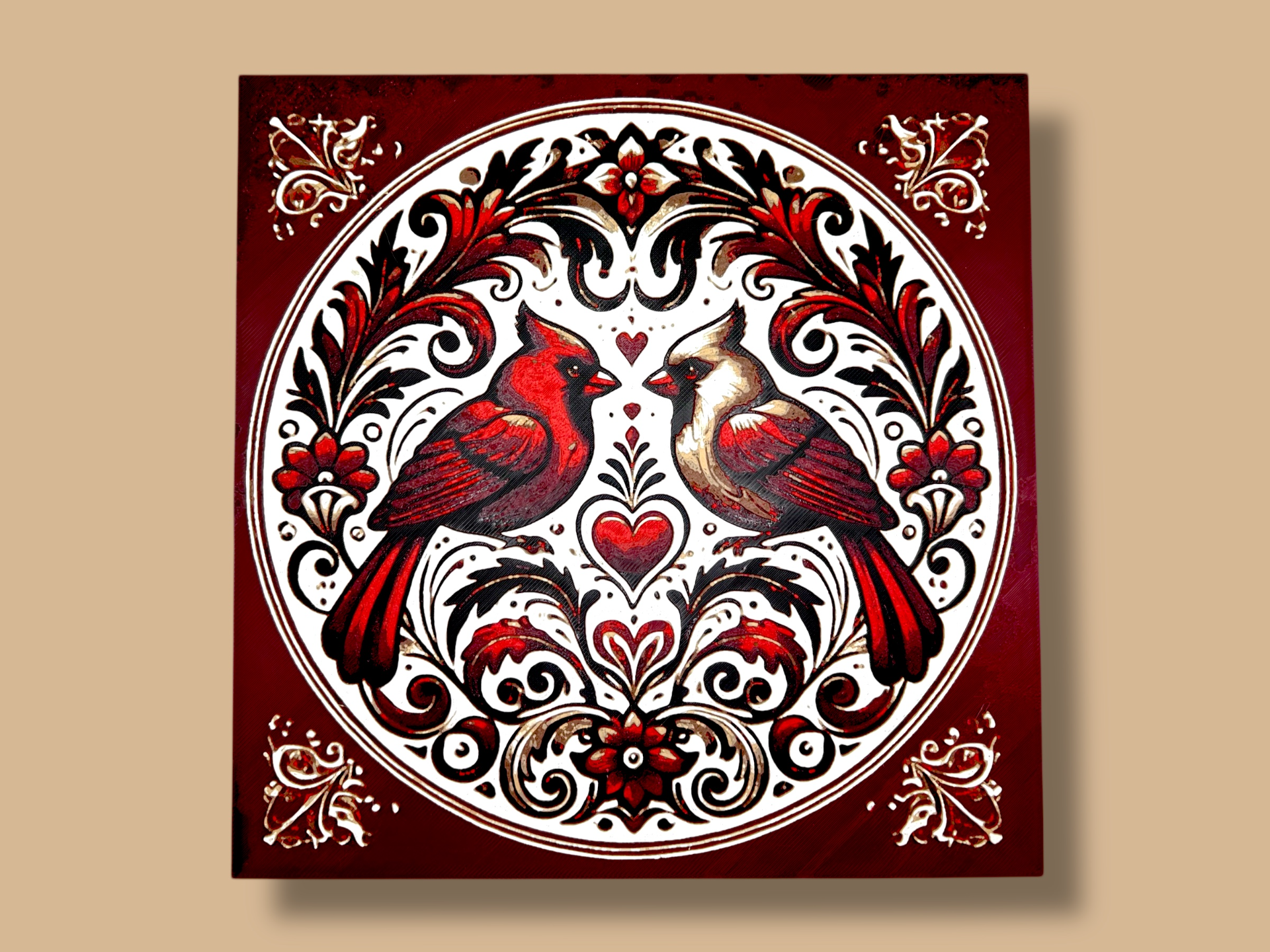 Cardinals of Devotion - Cardinal Bird Hueforge