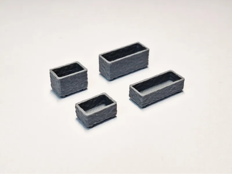 H0 1:87 stone planter trough