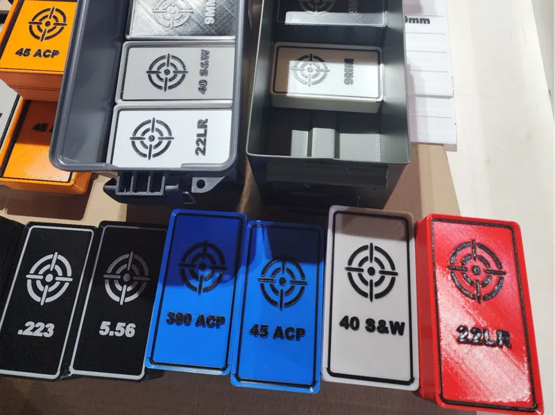 Stackable 223/556 Ammo Box for 50 Caliber Ammo Can