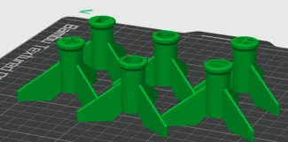 Baloon nozzle with fins