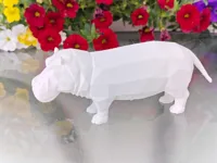 low poly Hippo