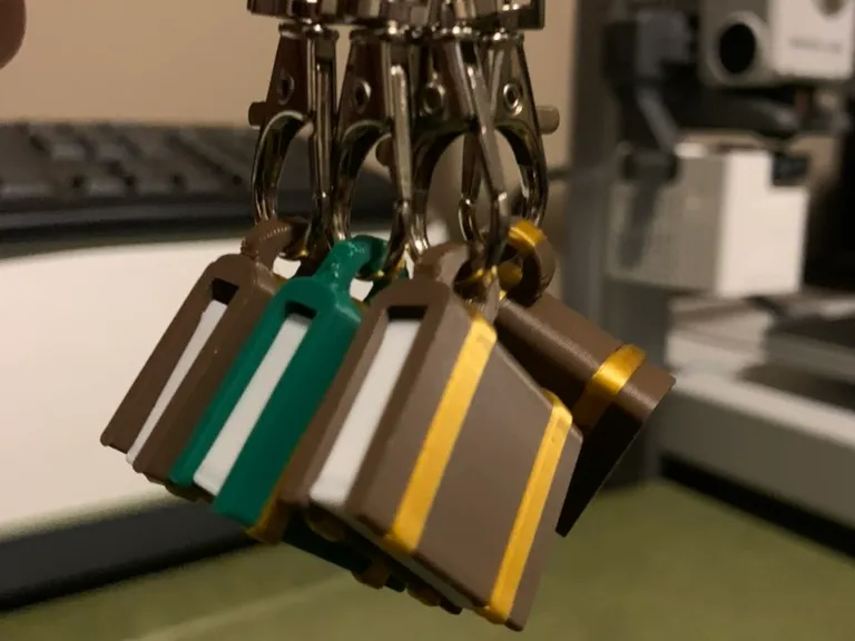 Tiny Book with Keychain Ring