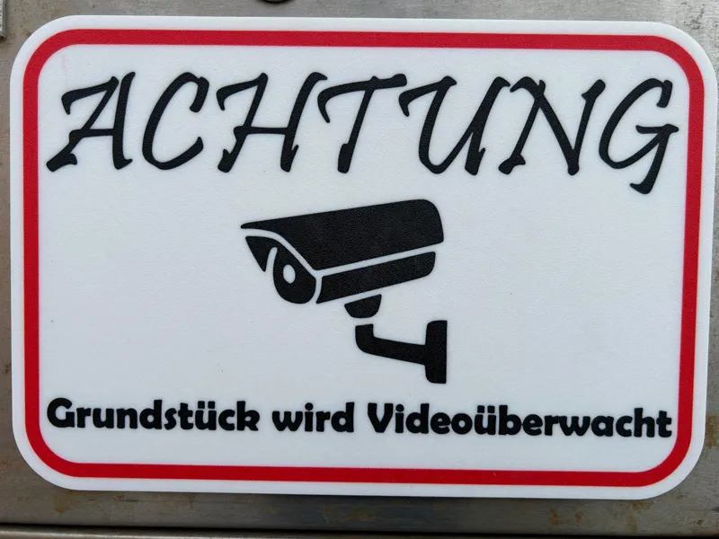 Achtung Videoüberwachung