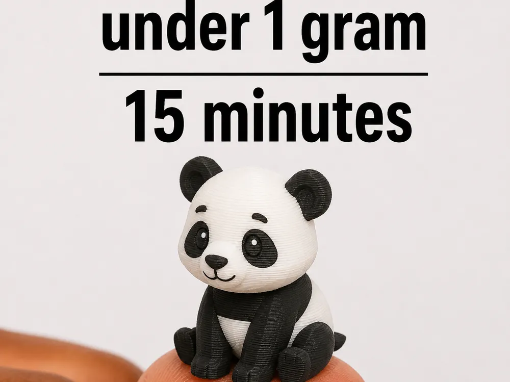 Accesorio para boquillas: the world's smallest panda (.4 nozzle). Referencia del modelo original.