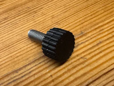 Narrow thumb screw head (M6, M5, M4)