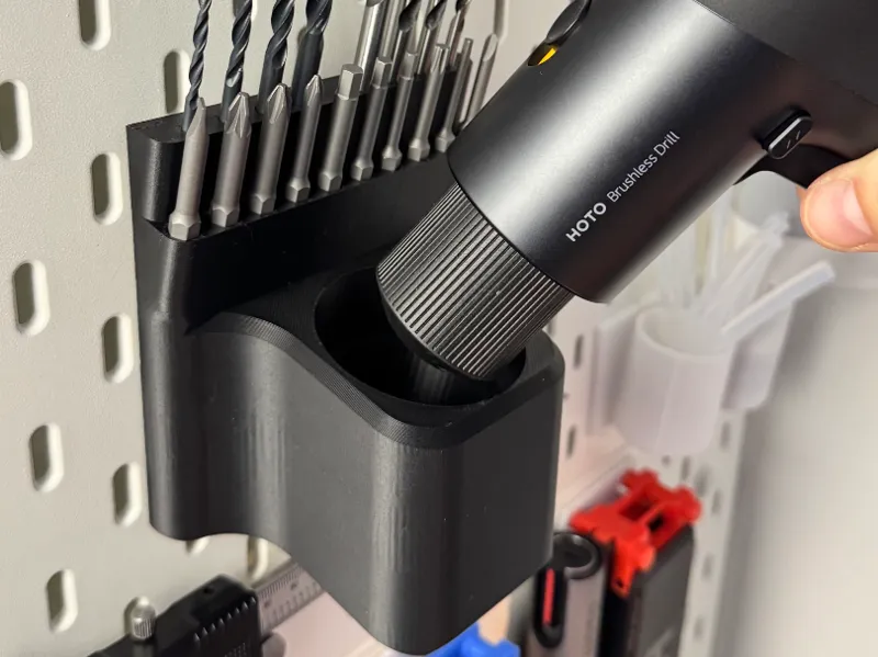 Hoto Drill mount for Ikea Skadis pegboard