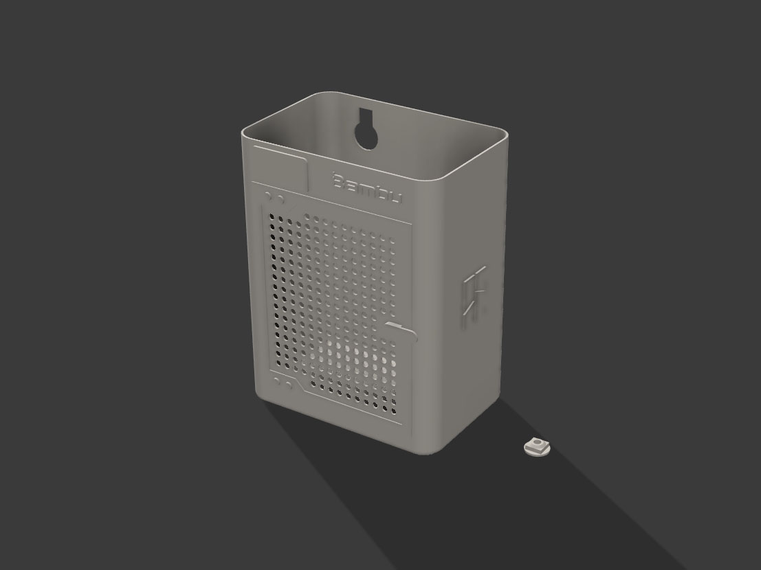 Miniatura 1 do modelo 3D X2D/P2S废料盒（兼容外排风扇）