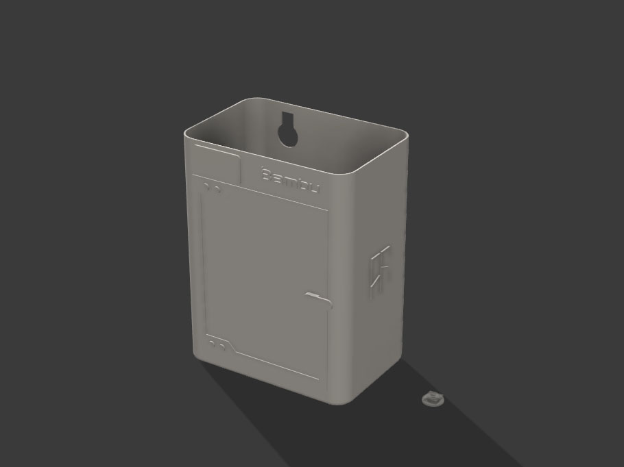 Miniatura 3 do modelo 3D X2D/P2S废料盒（兼容外排风扇）