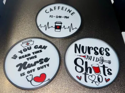 Nurses Week Coaster Set
