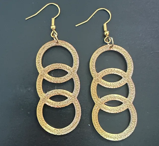 Triple loop earrings