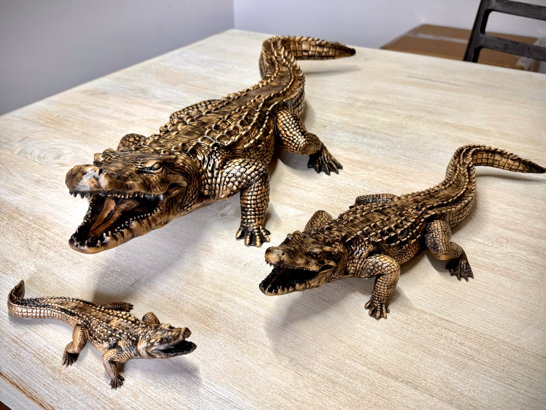 Crocodile Sculputre-Large, Ultra Detailed, 3 sizes