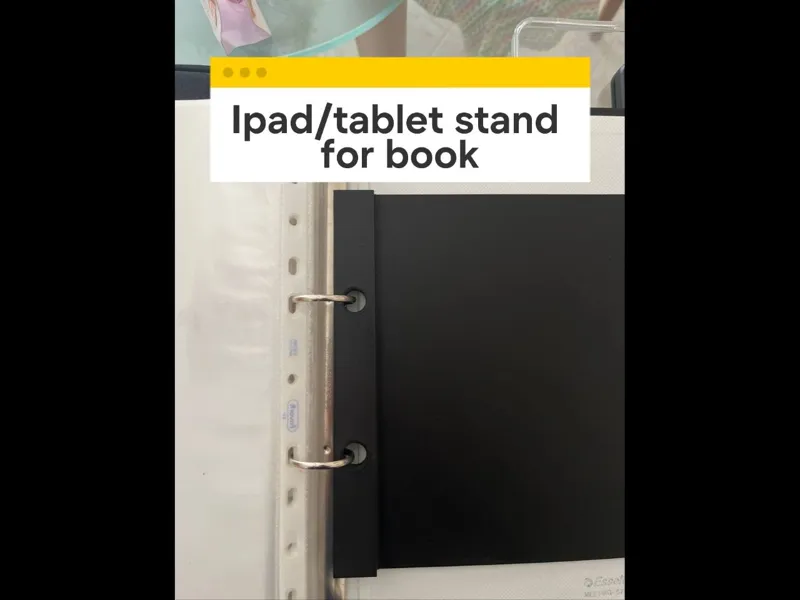 Ipad/tablet stand for book and music stand