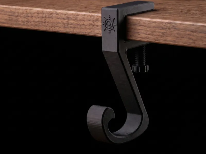Semiquaver Headphone Stand with desk clamp