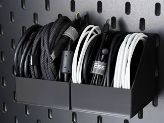 Cable organizer for IKEA Skadis - Parametric