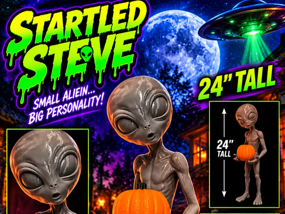Startled Steve - Alien - Free 3D Print Model - MakerWorld