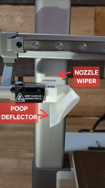 A1 Nozzle Purge Wiper and Front Poop Deflector view 3