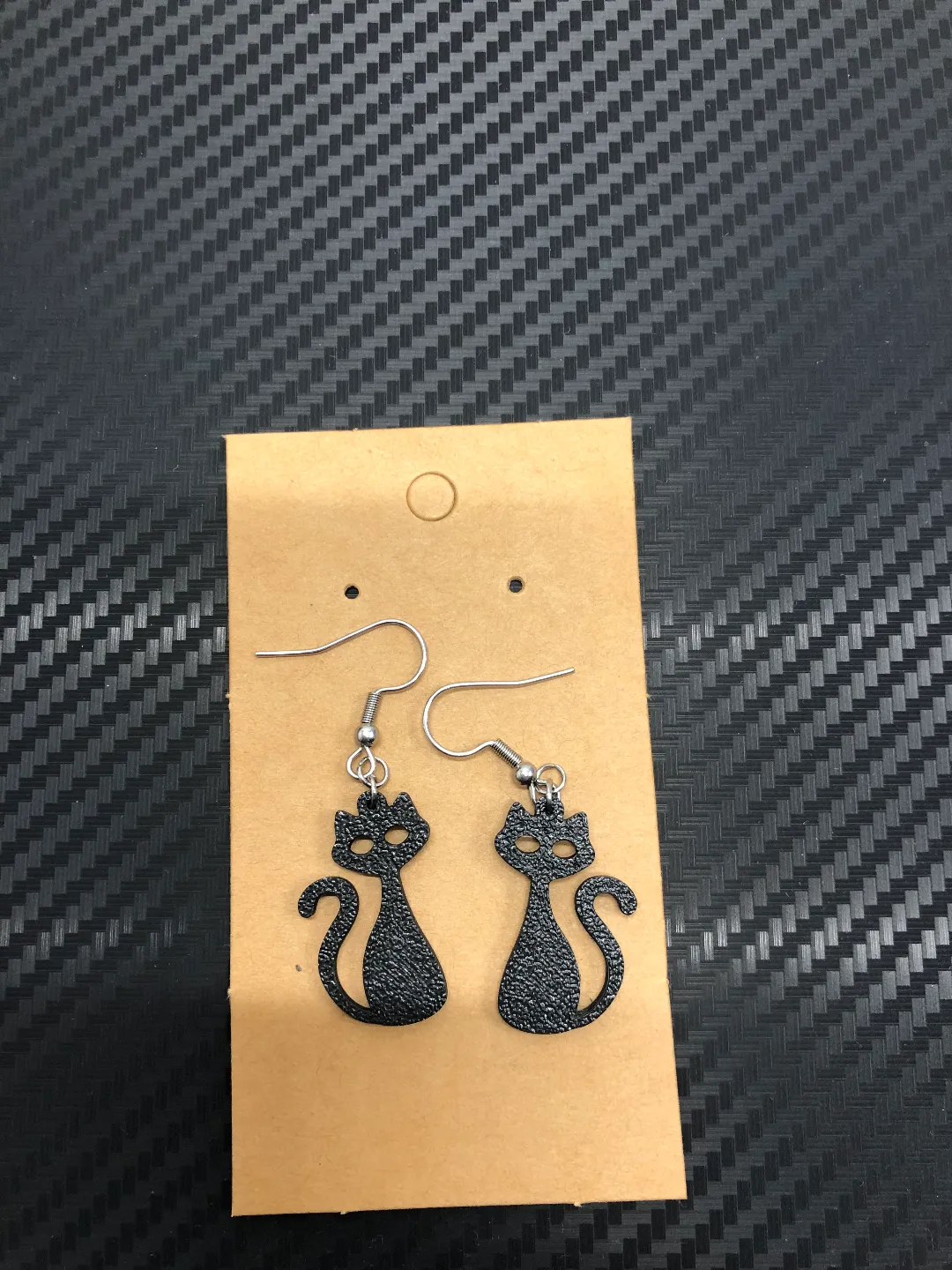 Black & white cat earrings set 0.4 mm nozzle view 4