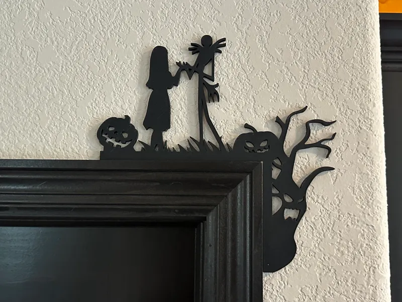 Nightmare Before Christmas Jack&Sally Door Corner