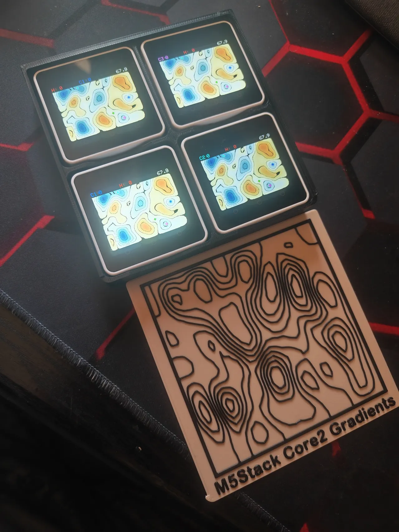 Case for 4x M5Stack Core2 - Gradient game view 2