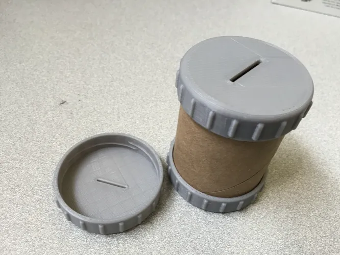 Paper Tube Coin Bank Caps