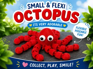 Small and flexi octopus its very adorable