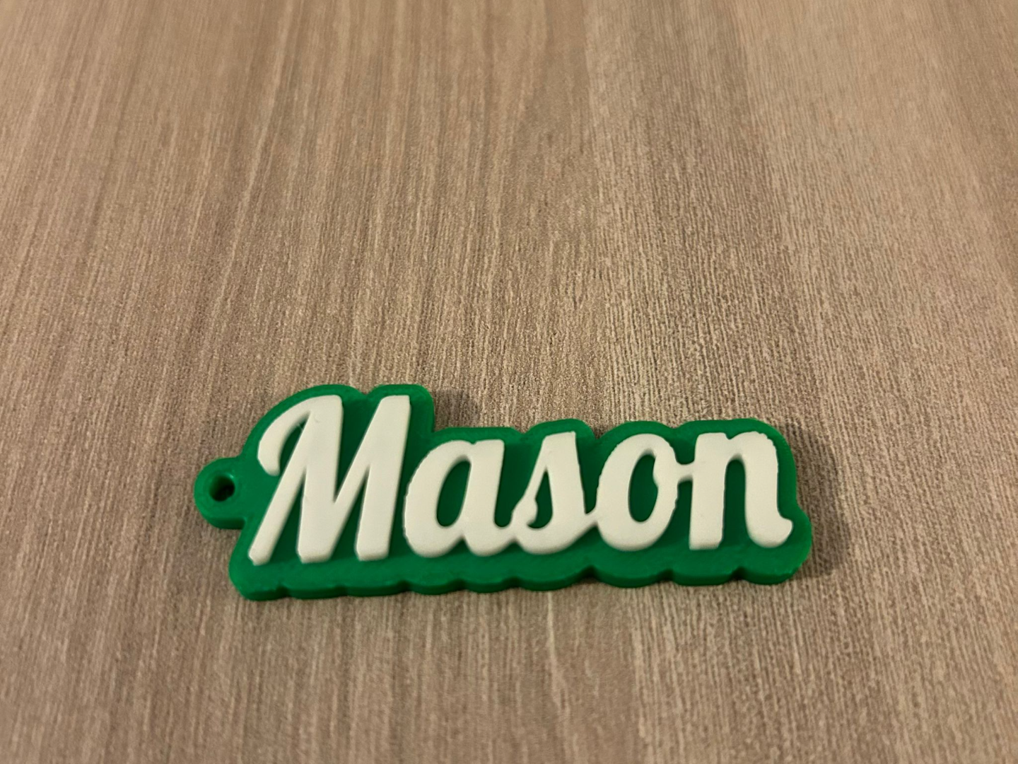 Mason name keychain