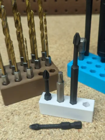 Soporte: Hex Grip snap-in Bit Holder, Print-in-place — vista de referencia 2