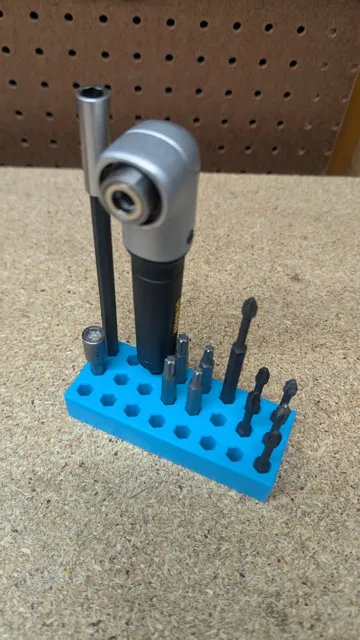 Soporte: Hex Grip snap-in Bit Holder, Print-in-place — vista de referencia 5