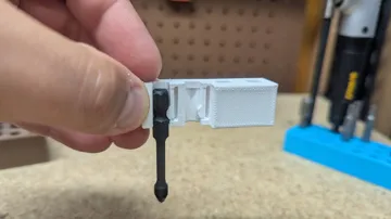Soporte: Hex Grip snap-in Bit Holder, Print-in-place — vista de referencia 3