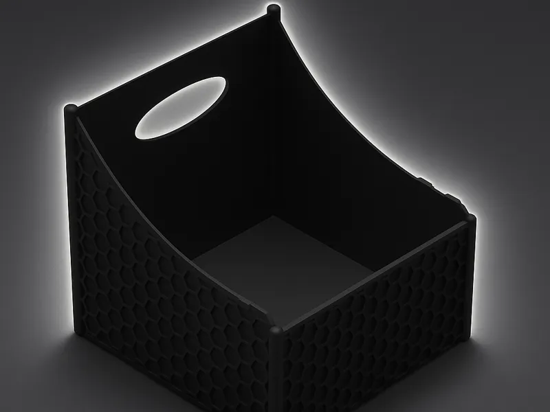 Poop container honey comb