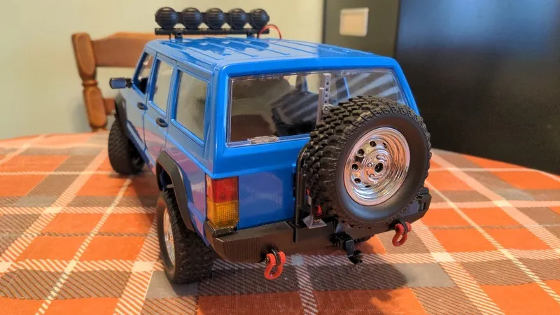 MN78 1/12 scale rear bumper with tire carrier