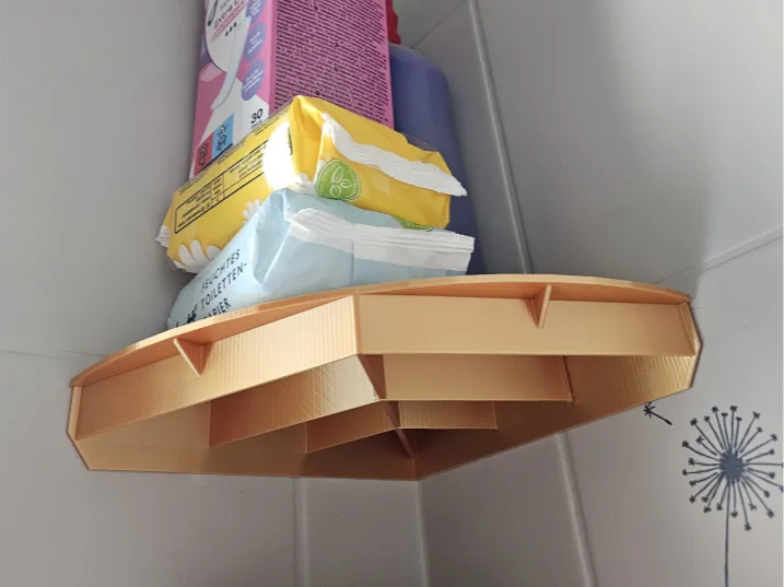 Corner Shelf minimal for bathroom, toilet
