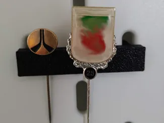 Skadis lapel pin/Needle holder display