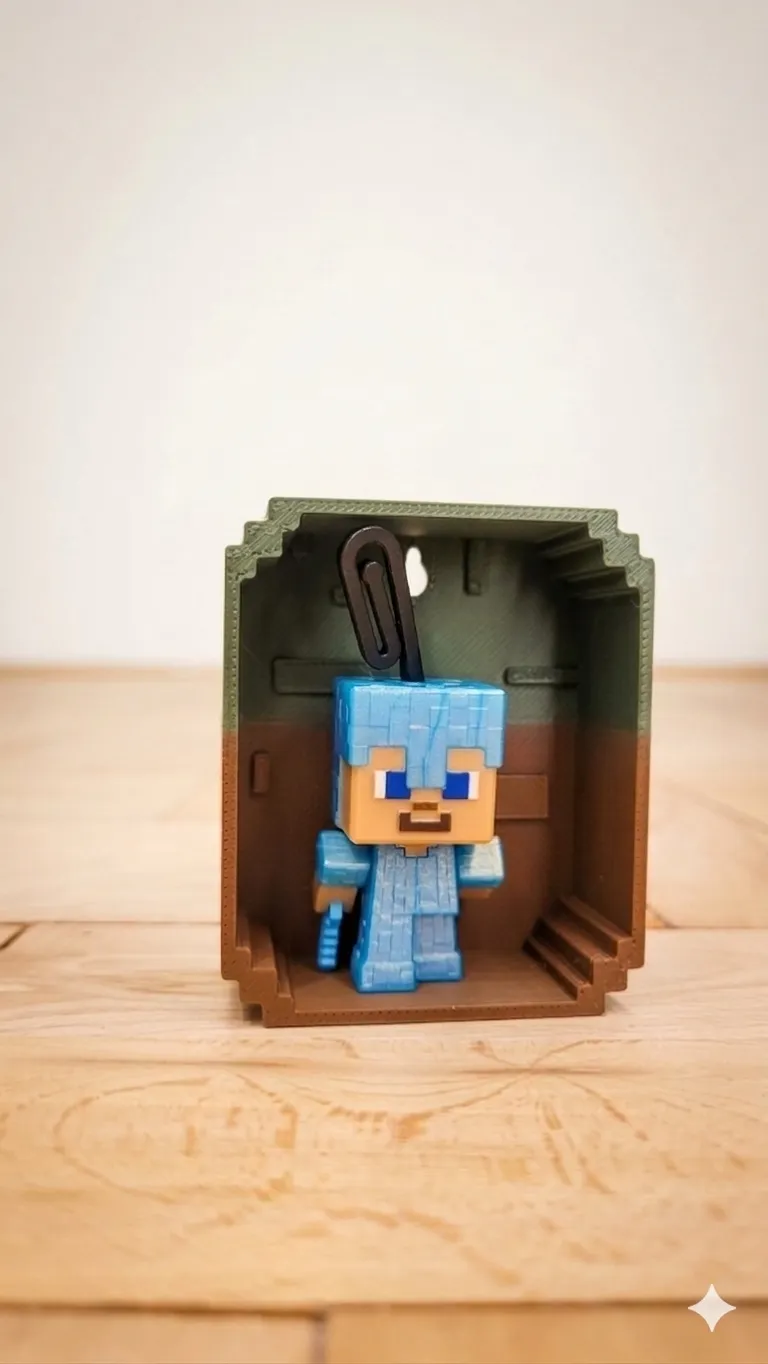 Minecraft Mini Stand Minecraft Display Stand for Kinder Joy Funko Pops - Free 3D Print Model ...