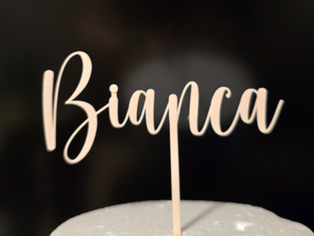 Cake Topper Tortenaufsatz Bianca