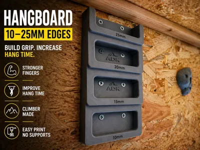 Compact Hangboard (10–25mm Edges)