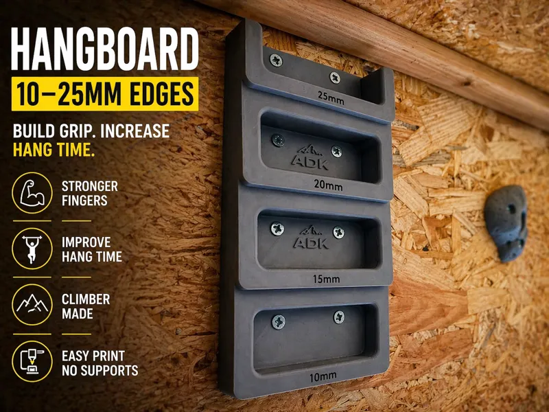 Compact Hangboard (10–25mm Edges)