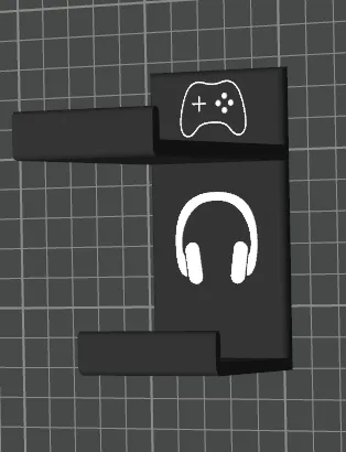 Wall-Mount Headphone & Controller Holder - Free 3D Print Model - MakerWorld