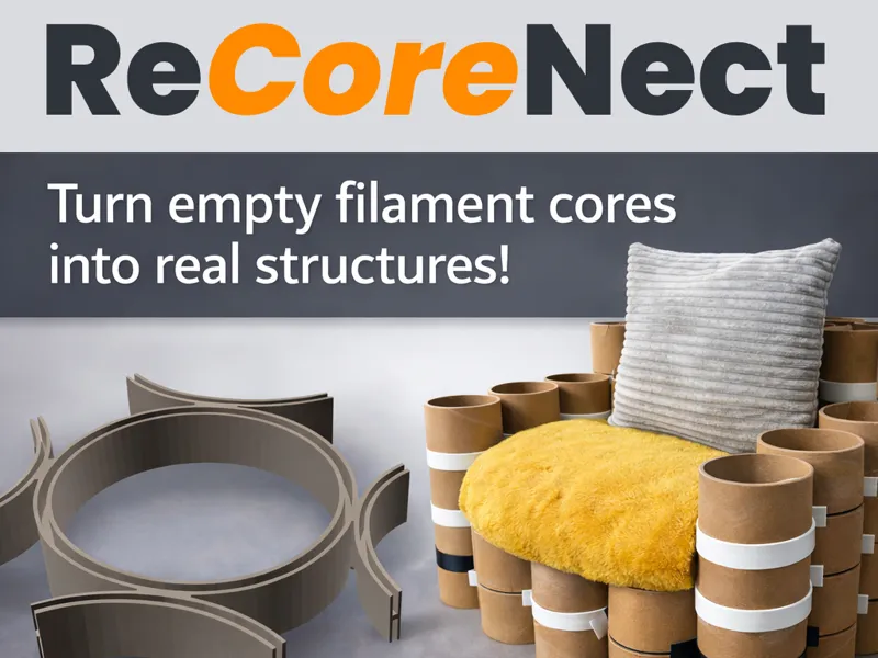 ReCoreNect - connector system for spool cores