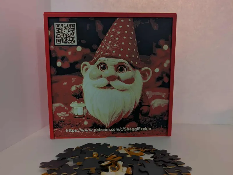 49 Piece Gnome with Lantern Jigsaw Puzzle