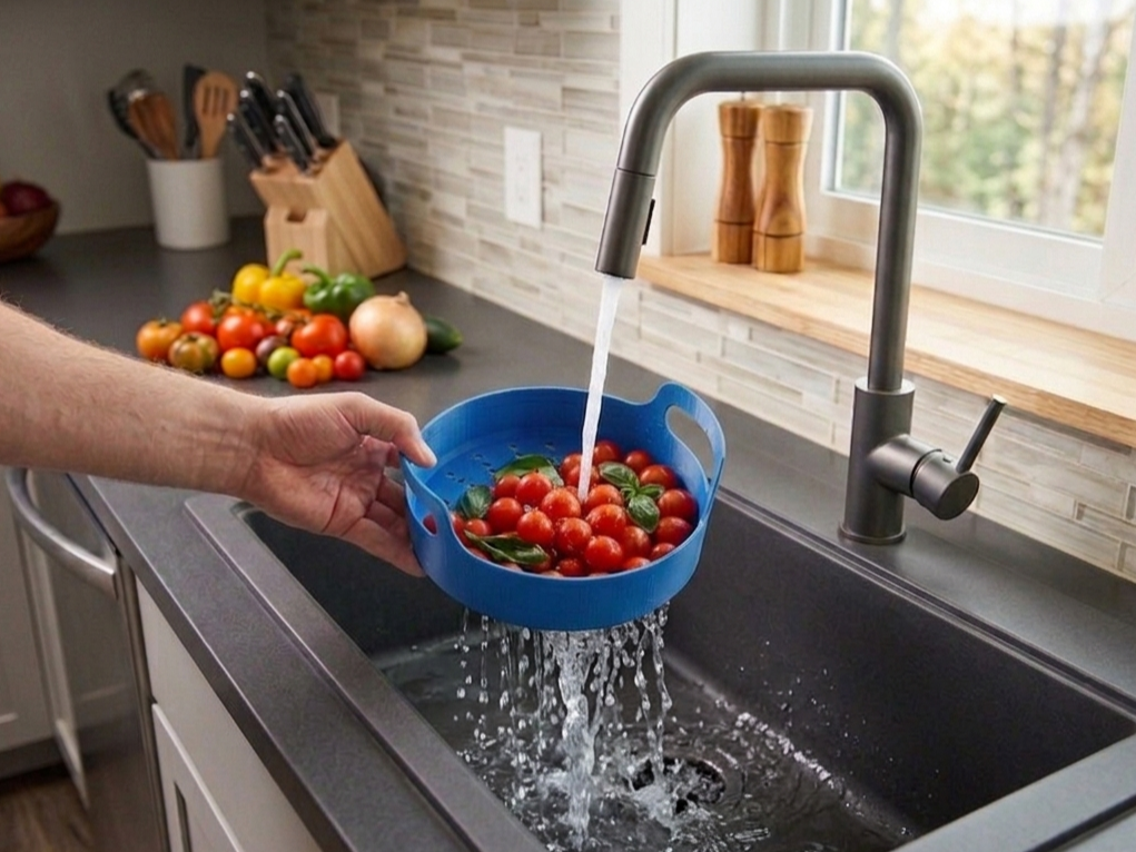 FreshWash - Rinse Sieve - Fruit & Veggie Sieve