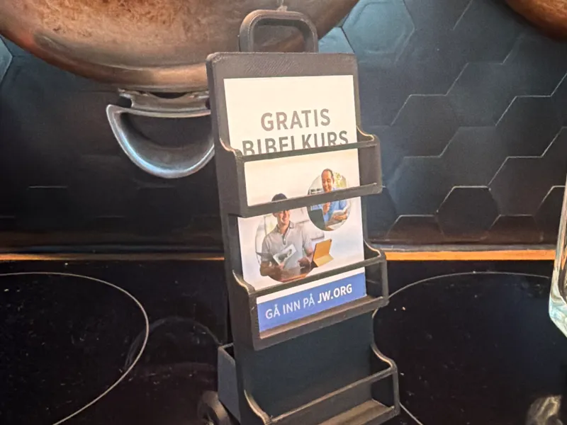 JW Preaching cart - card holder 