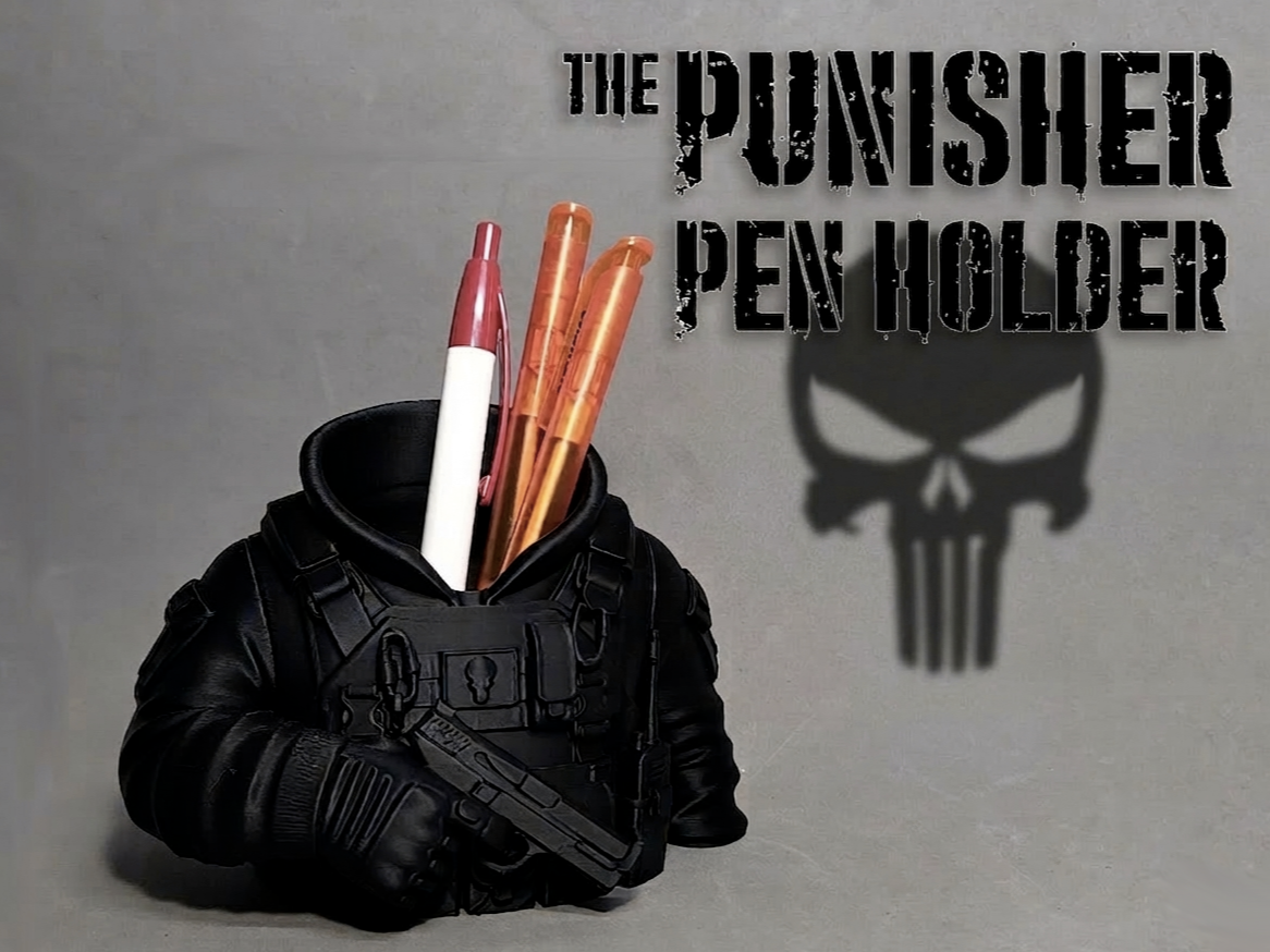 Punisher Military Pen Holder desk organizer