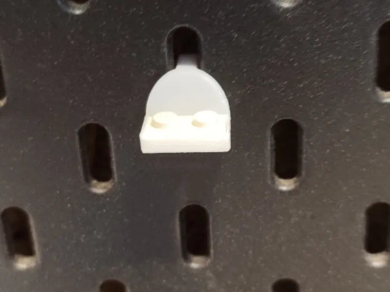 Skadis Hook for 2x1 Brick/Legostein