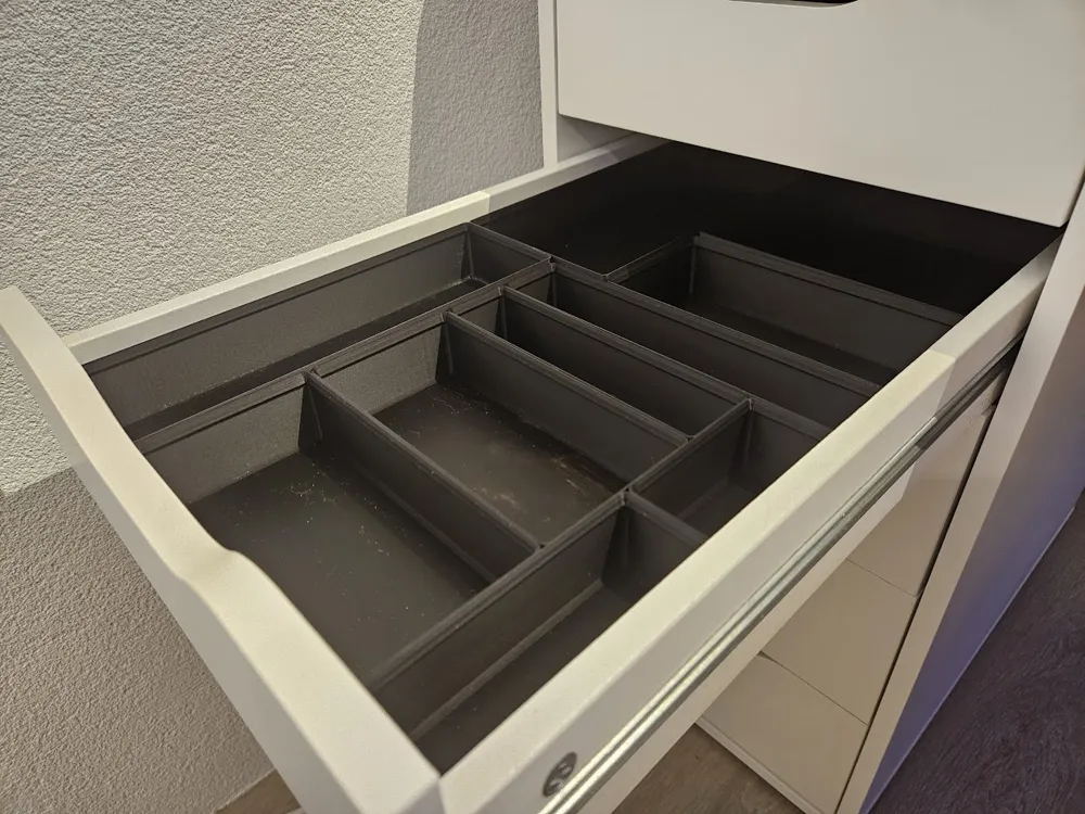 Gridfinity IKEA Alex Drawer - Slim Grid & Bins - Free 3D Print Model ...